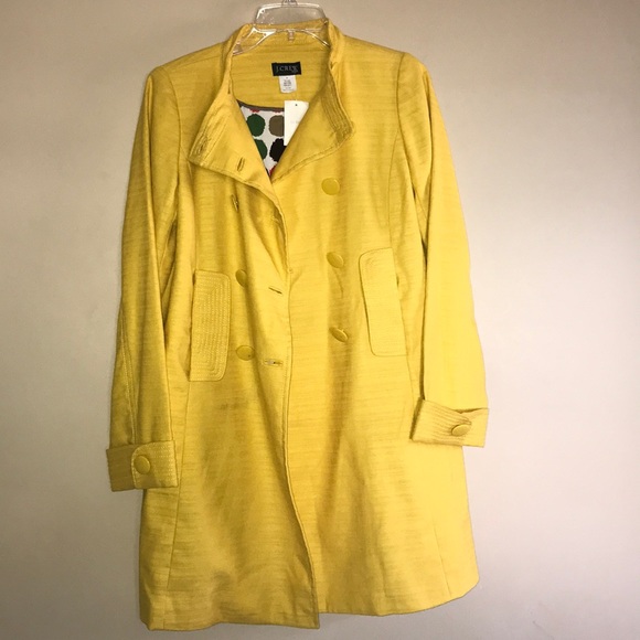 J Crew Yellow Long Coat - Picture 5 of 8